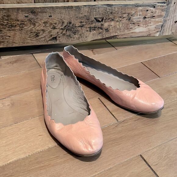 CHLOÉ Lauren Scalloped flats shoes - Picture 2 of 10